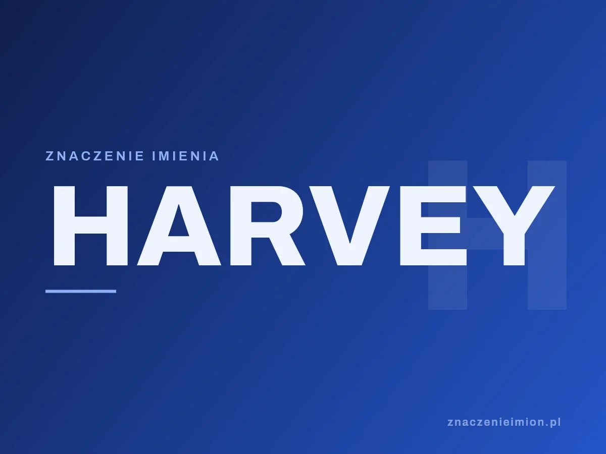 Imię Harvey — grafika z serii znaczenie imion, znaczenieimion.pl.